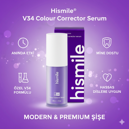 HiSmile V34 Renk Dengeleyici Mor Serum