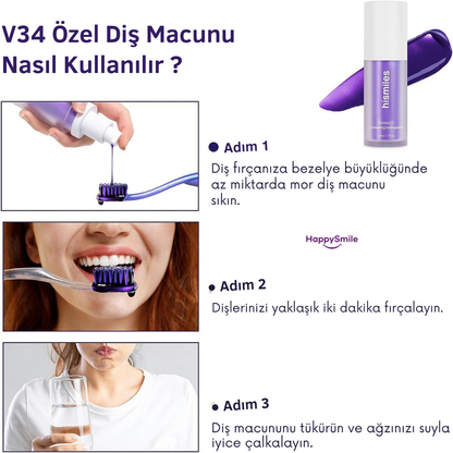 HiSmile V34 Renk Dengeleyici Mor Serum
